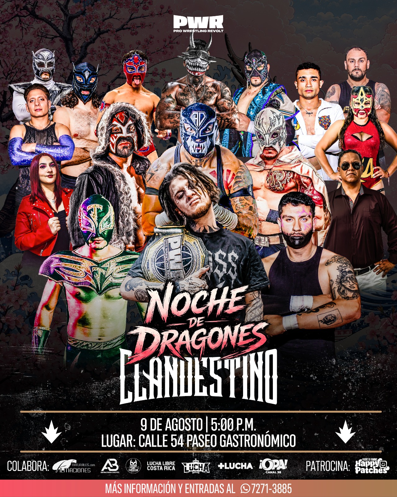 Póster del próximo show de PWR